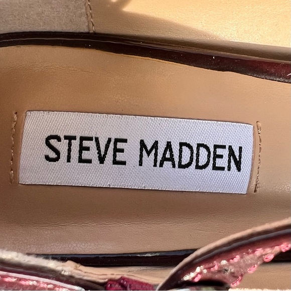 Steve Madden Tiffane Shoes Burgundy Size 7 NWOT - Picture 6 of 10